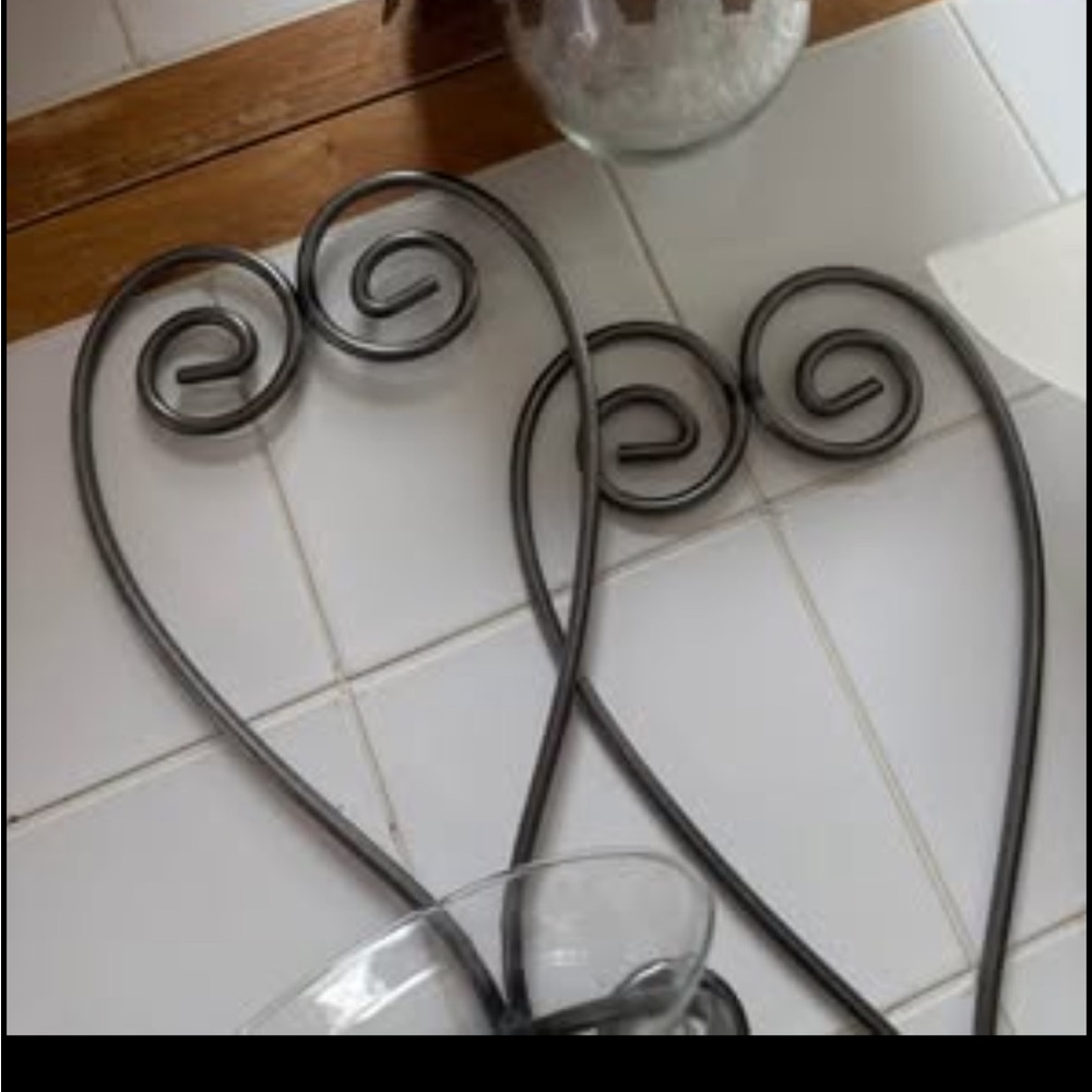 Kohl's Candelaria wall sconce candle holders 1 diamond shape and 2 heart shaped.